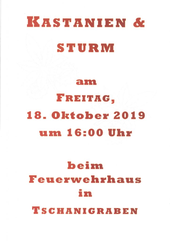 Mehr über den Artikel erfahren Kastanien und Sturm